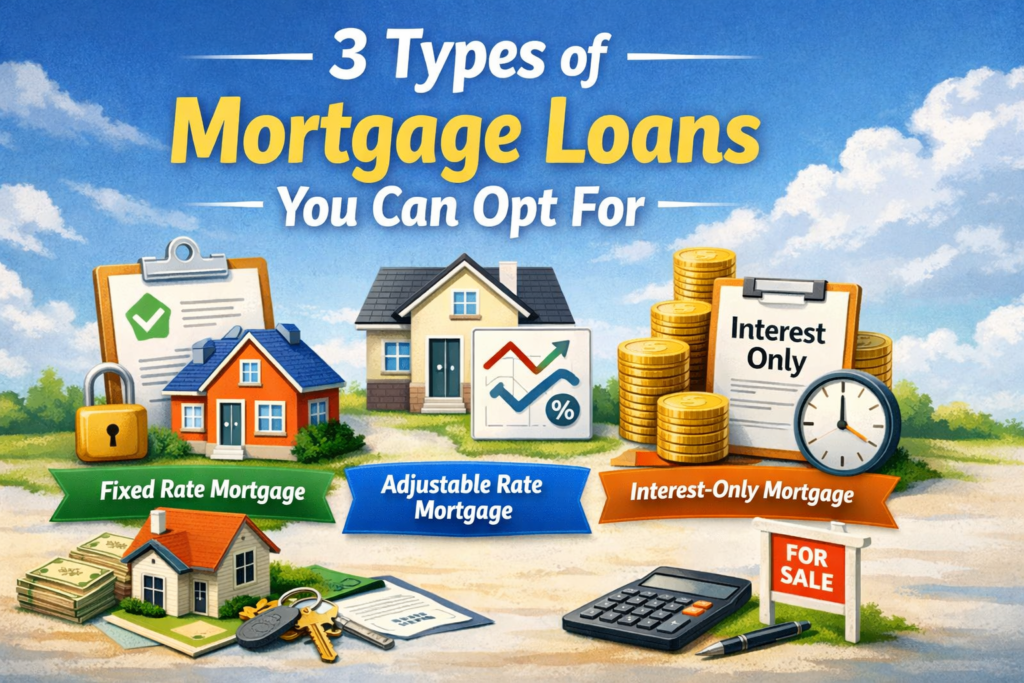 3 Types of Mortgage Loans You Can Opt For