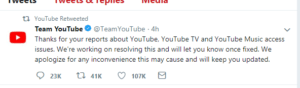 YouTube Down