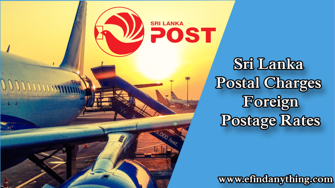 Sri Lanka Postal Charges