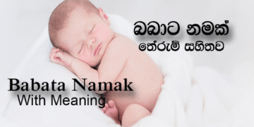 Babata Namak Sinhala