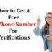 Get A Free US Phone Number For Verifications