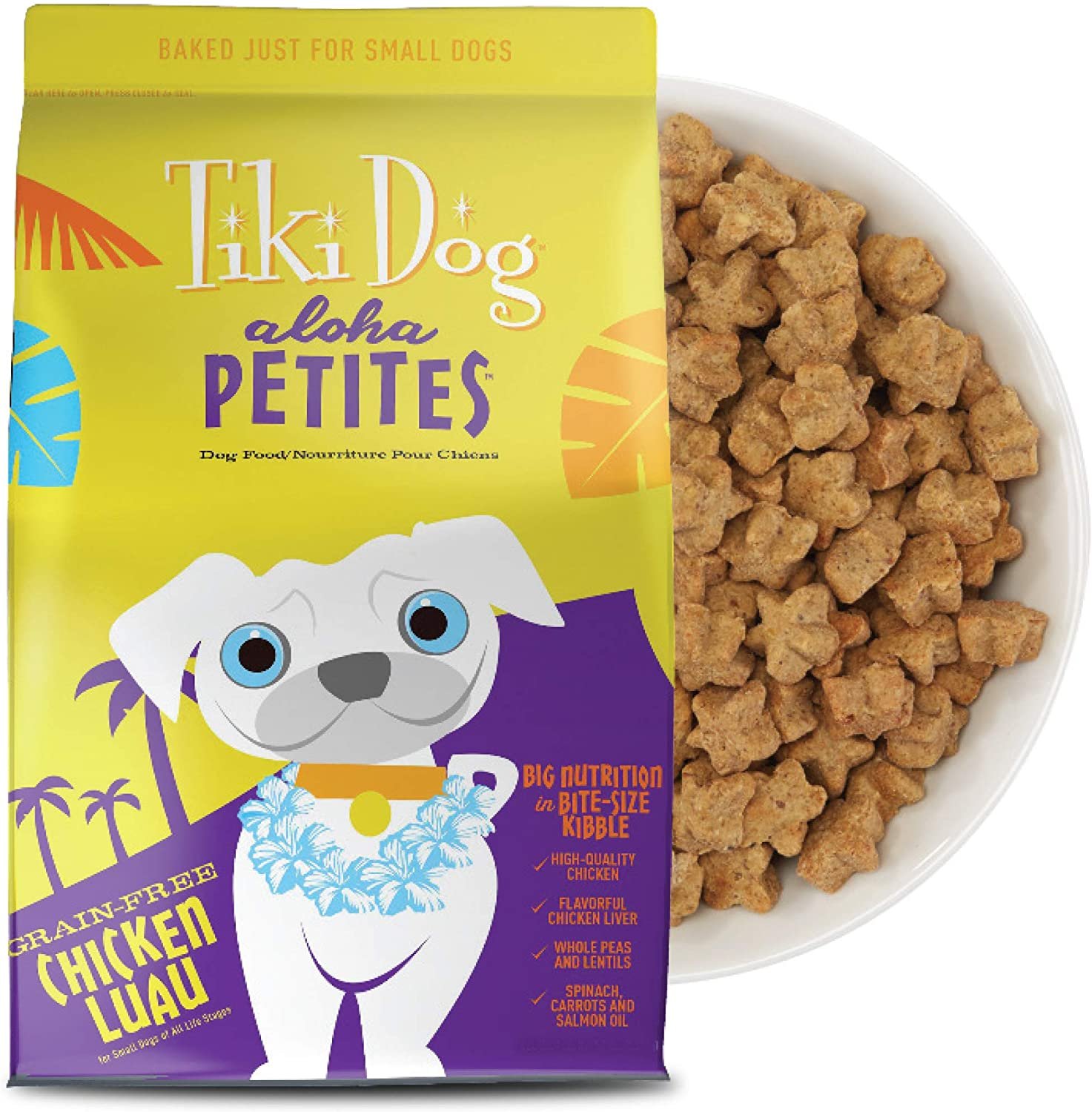 Tiki Dog Aloha Petites Chicken Luau Small Breed Dry Dog Food