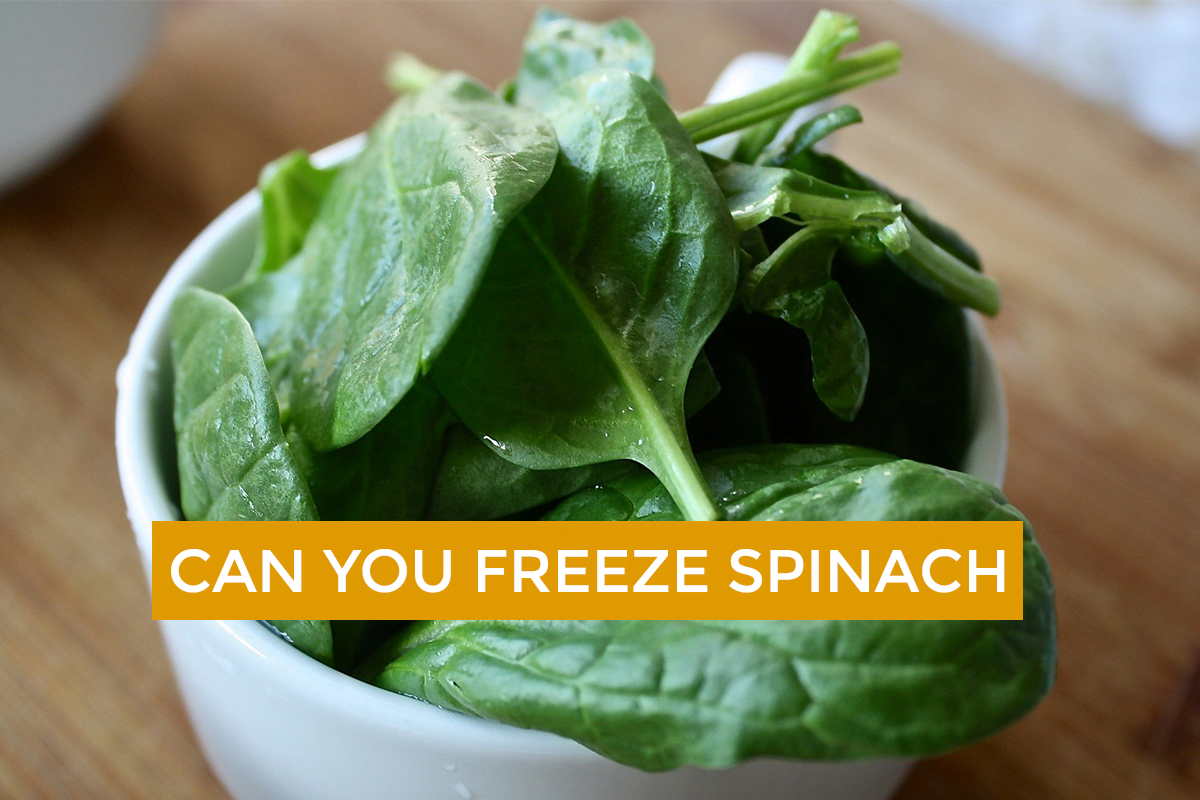 How can you freeze spinach with these 3 methods
