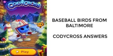 Baseball Birds From Baltimore - Codycross Answers