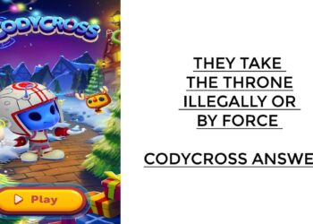 They take the throne illegally or by force