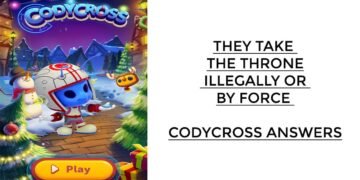 They take the throne illegally or by force