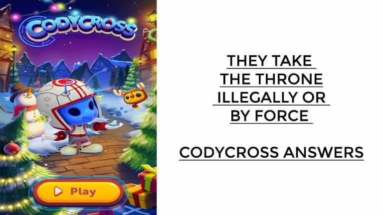 They take the throne illegally or by force