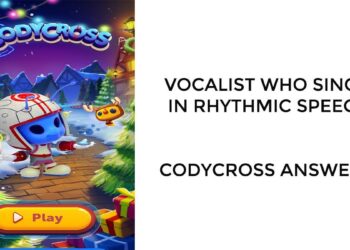 Vocalist who sings in rhythmic speech | Codycross Answers