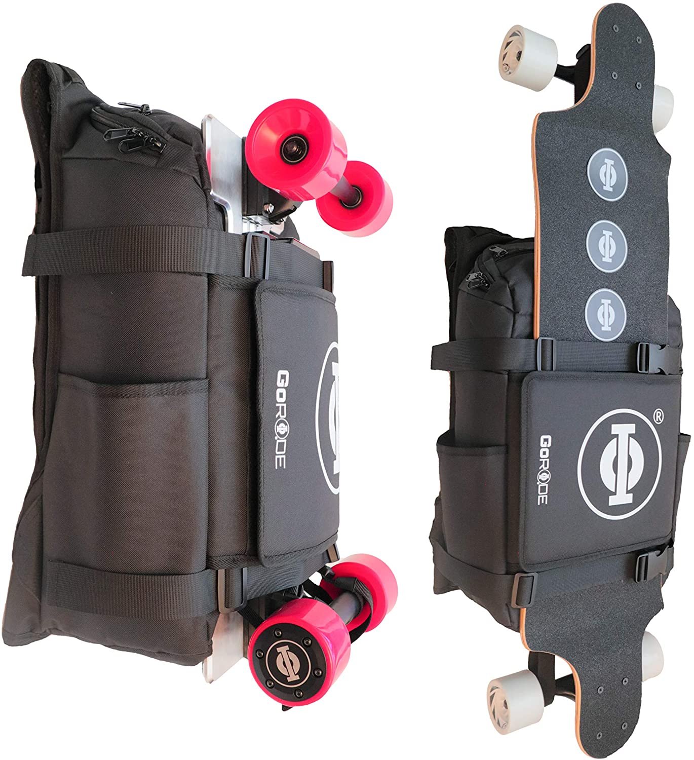 GoRide Electric Skateboard or Regular Skateboard Longboard Backpack Bag
