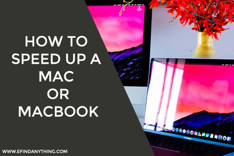 How to Speed Up a Mac or MacBook
