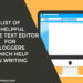 SIX HELPFUL ONLINE TEXT EDITOR FOR BLOGGERS WHICH HELP IN WRITING