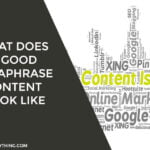 What Does a Good Paraphrase Content Look Like