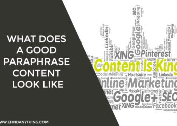 What Does a Good Paraphrase Content Look Like