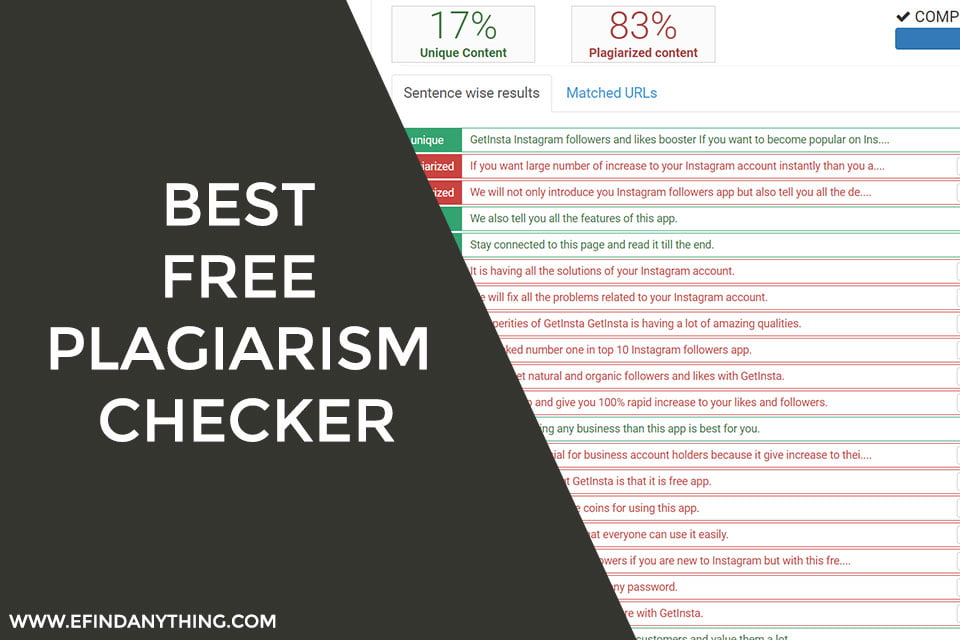 best free plagiarism checker