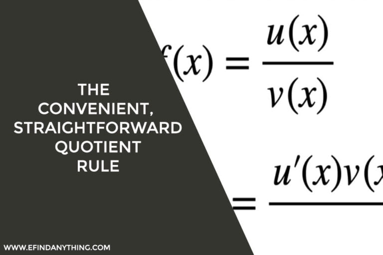 Quotient Rule