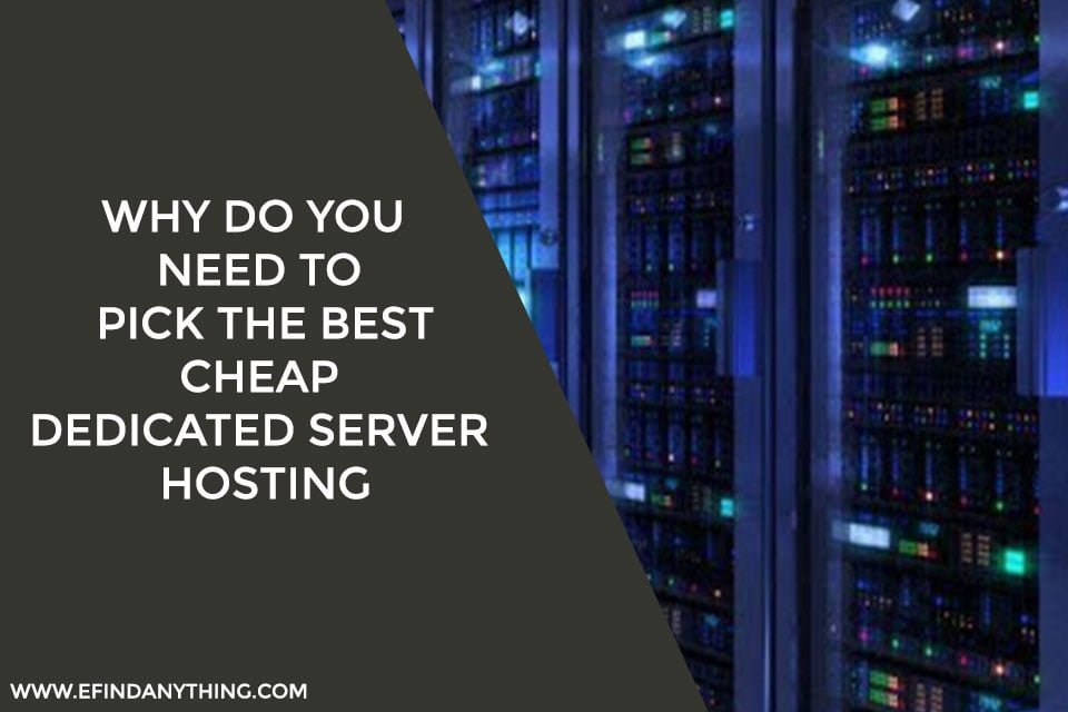 Why Do You Need To Pick The Best Cheap Dedicated Server Hosting
