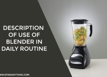 Description Of Use Of Blender In Daily Routine
