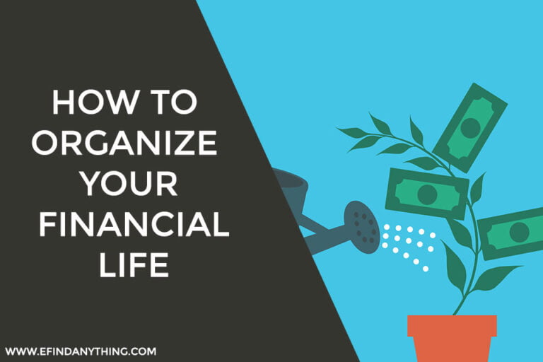 How to Organize Your Financial life