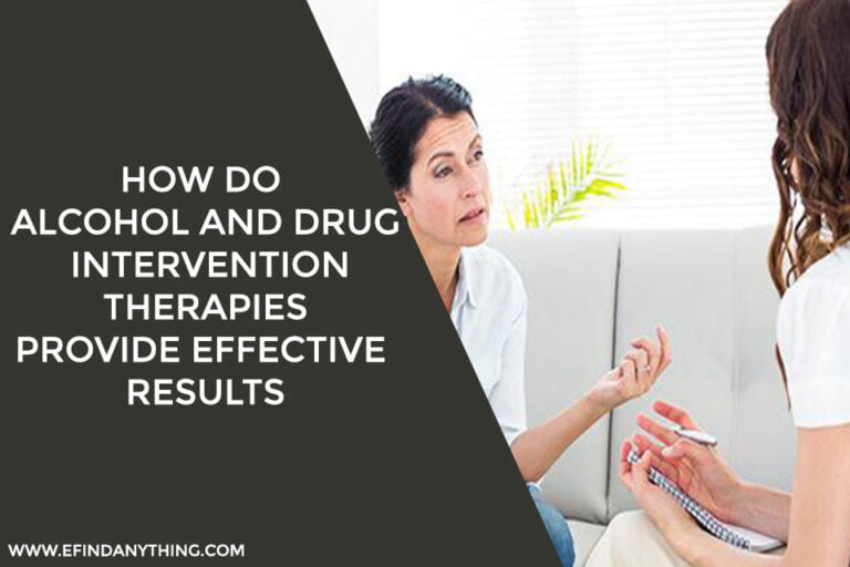 Alcohol And Drug Intervention Therapies