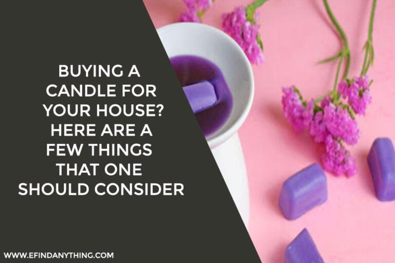Buying a candle for your house