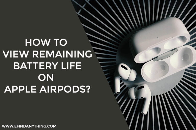 How to View Remaining Battery Life on Apple AirPods