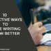 Ways to Make Writing Flow Better