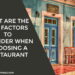 choosing a restaurant