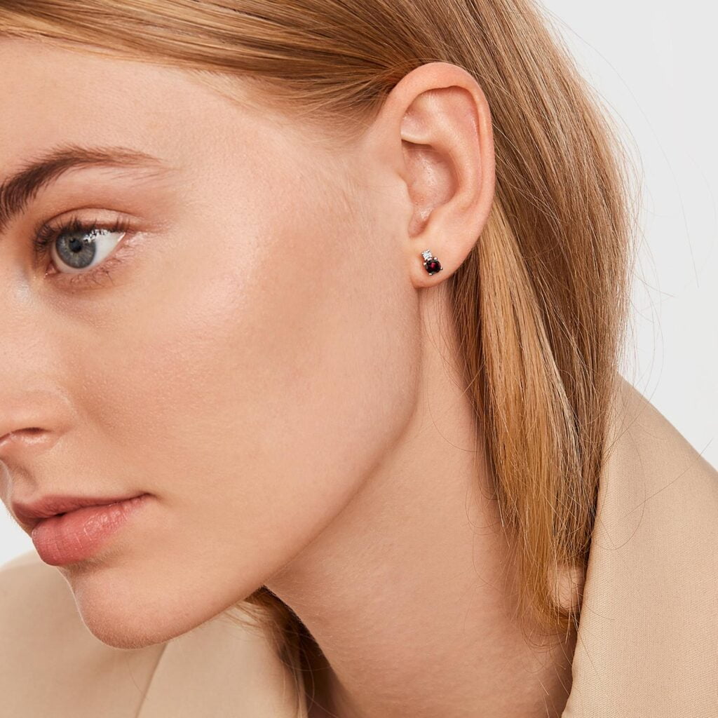 garnet earrings