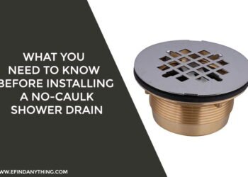 installing a No-Caulk shower drain