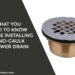 installing a No-Caulk shower drain