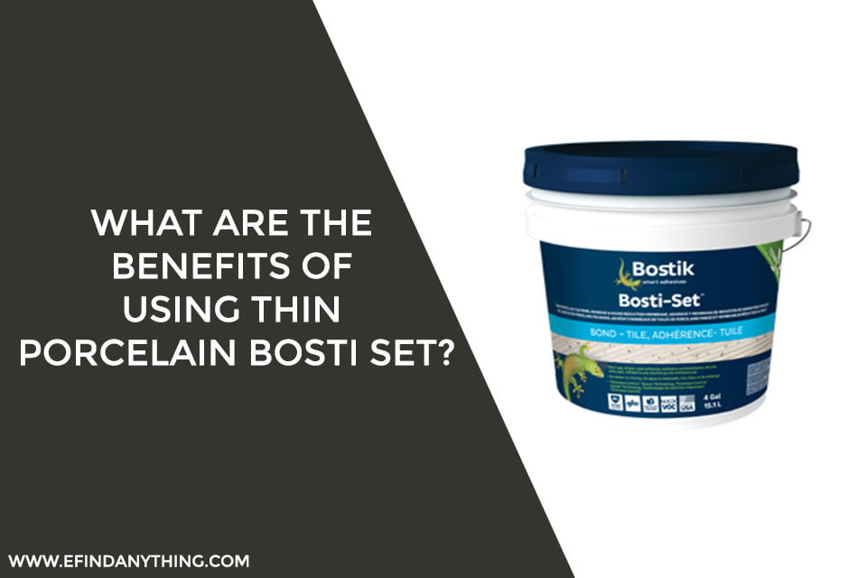 What are the benefits of using thin porcelain bosti set?