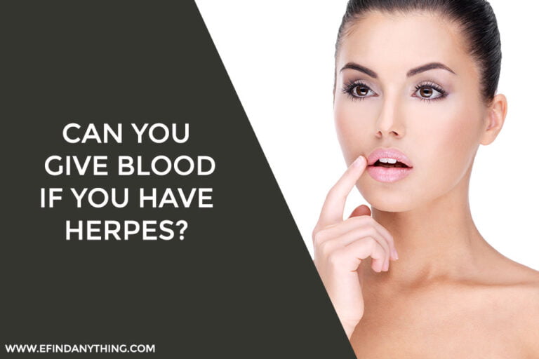 Can You Give Blood If You Have Herpes
