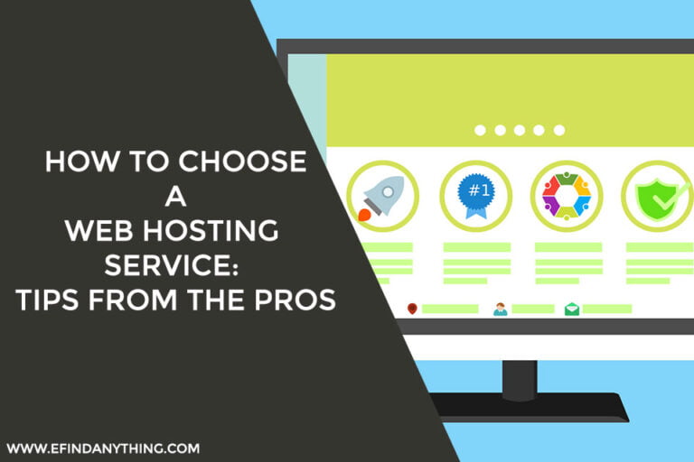 How to Choose a Web Hosting Service