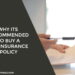 Why its Recommended to Buy a Life Insurance Policy