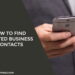 How to find trusted business contacts