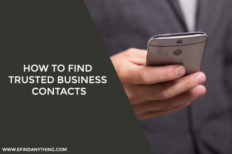 How to find trusted business contacts