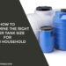 How To Determine The Right Water Tank Size