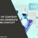 Types of Content you can generate from ChatGPT