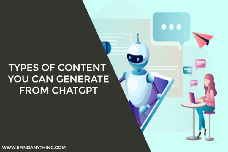 Types of Content you can generate from ChatGPT