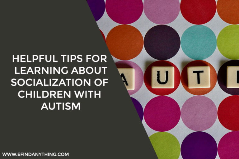 Socialization Of Children With Autism