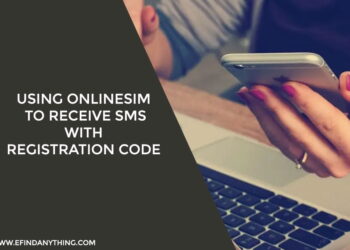 Using OnlineSim to receive SMS with registration code