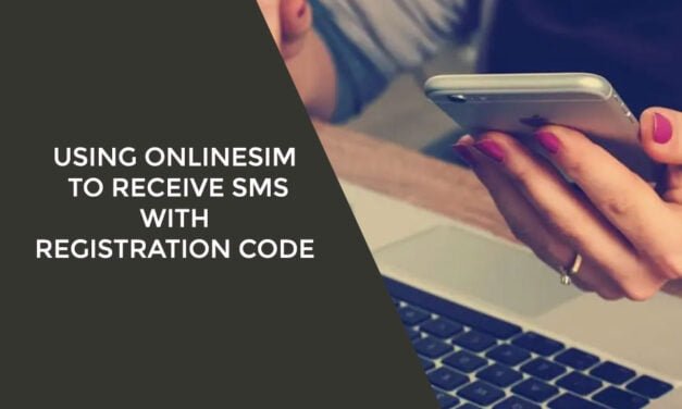 Using OnlineSim to receive SMS with registration code