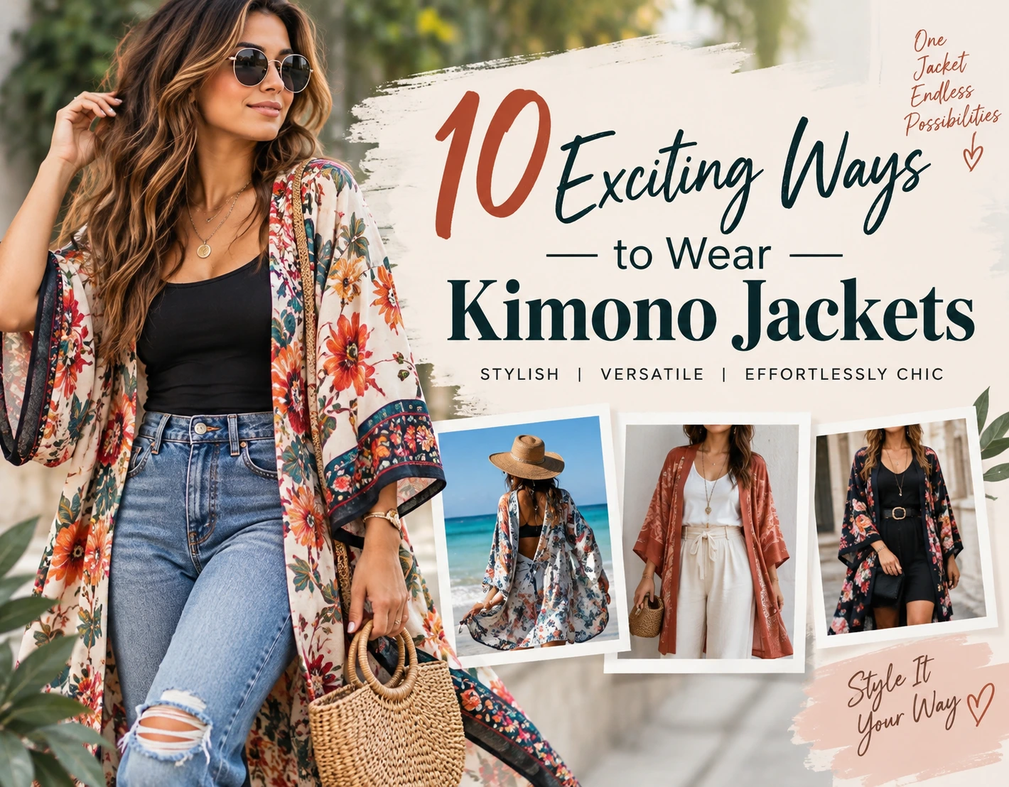 10 exciting ways to wear kimono jackets in stylish outfits