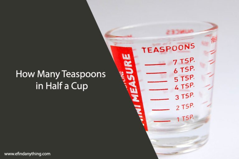 How Many Teaspoons in Half a Cup
