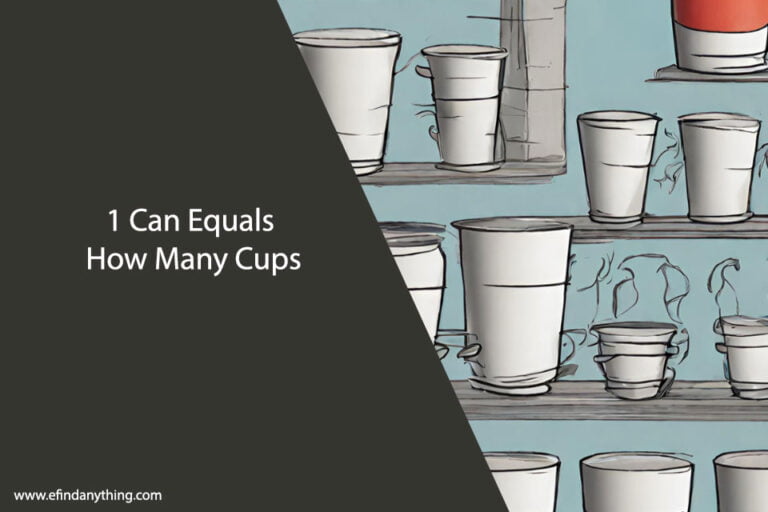 1 Can Equals How Many Cups