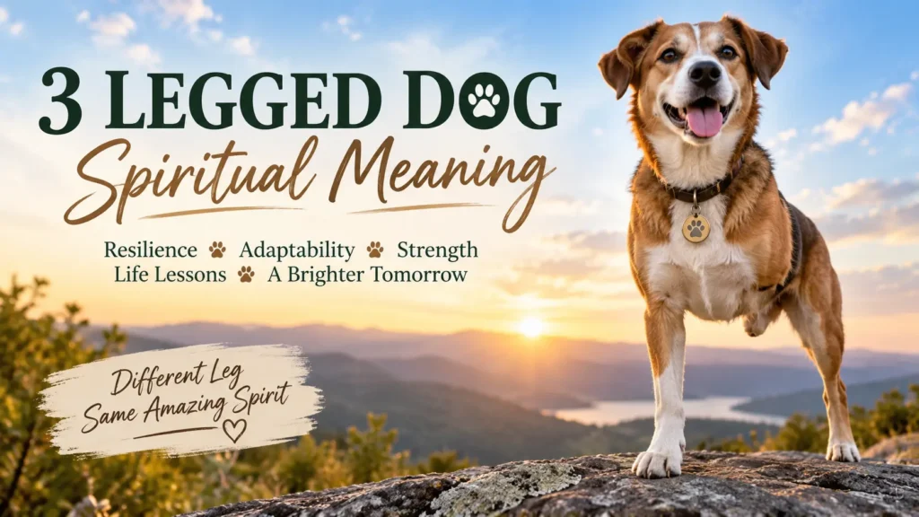 3 legged dog spiritual meaning and symbolism of resilience, adaptability, and strength