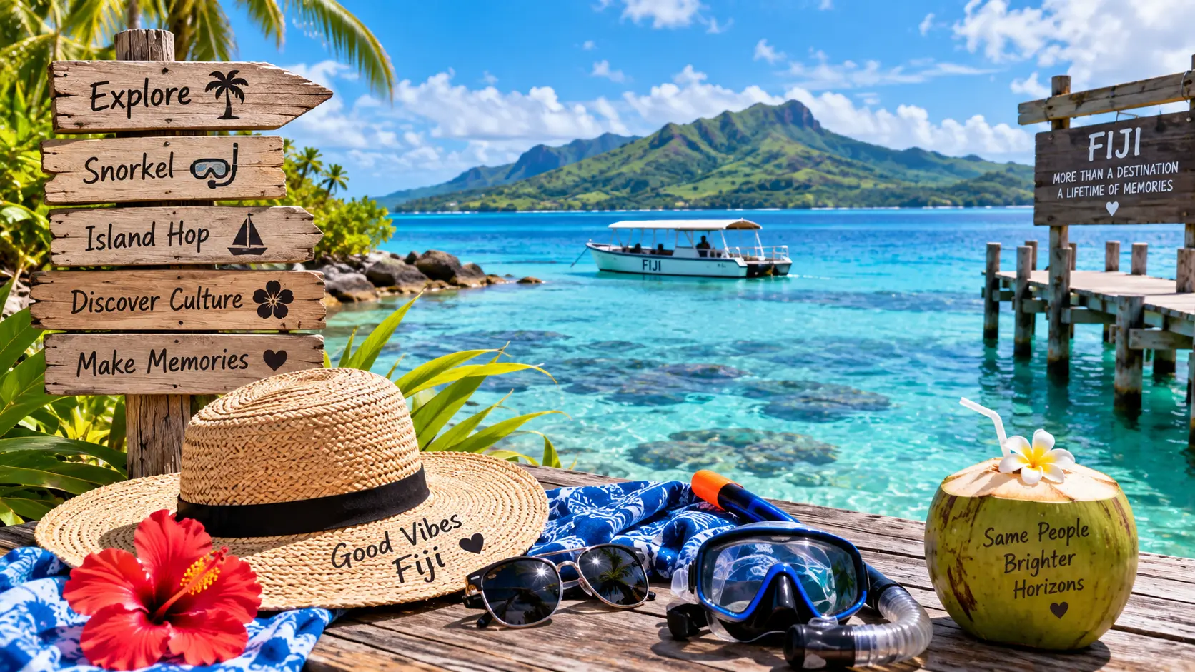 Fiji island adventure with snorkeling, island hopping and cultural experiences