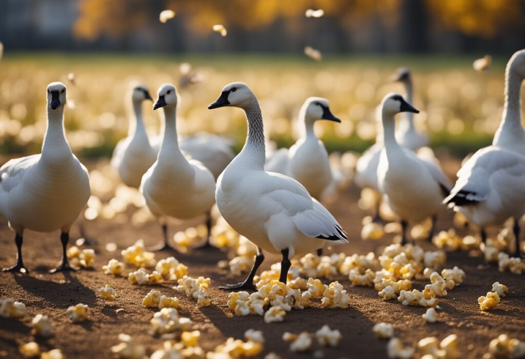 Can Geese Eat Popcorn