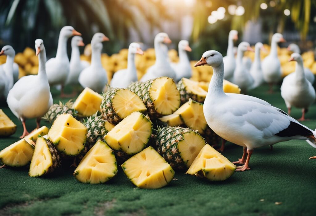Can Geese Eat Pineapple