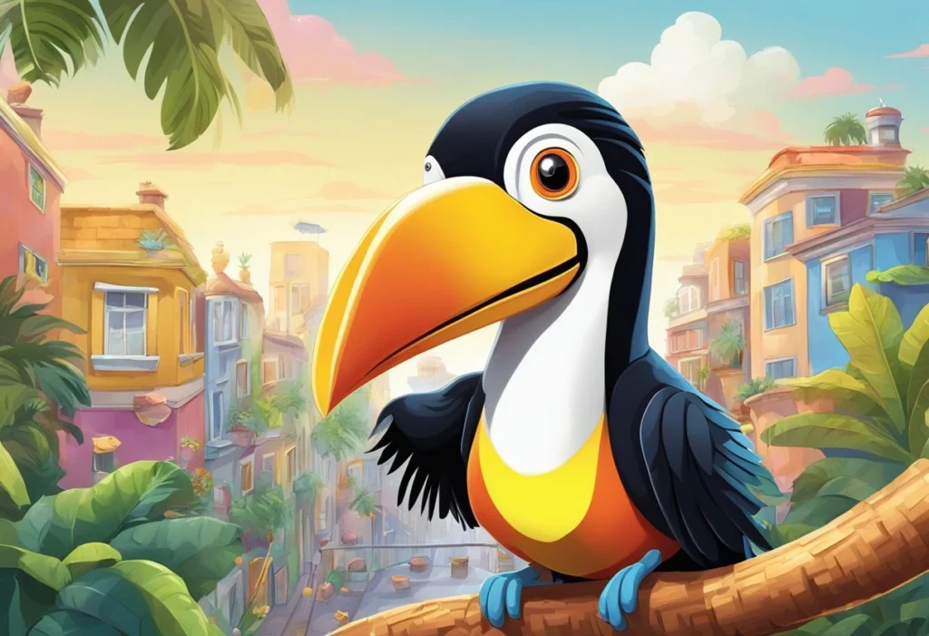 Animated sitcom with a toucan protagonist crossword clue illustration